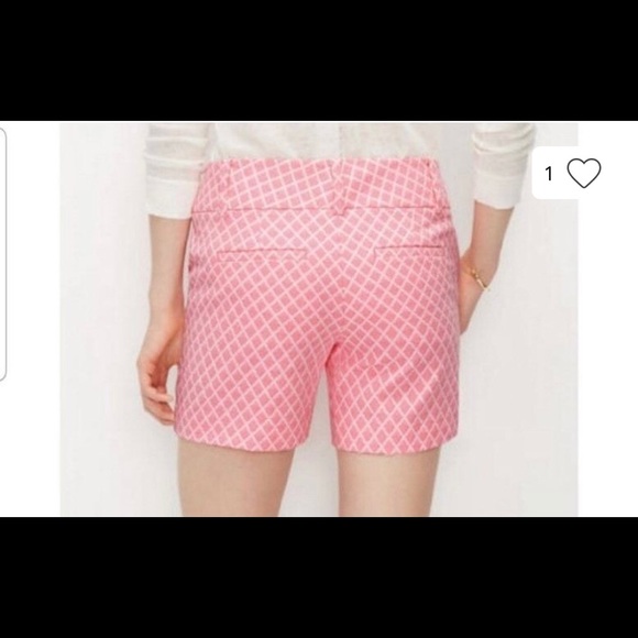 Ann Taylor Modern Fit Quilted Cty Short pink check - Picture 2 of 9